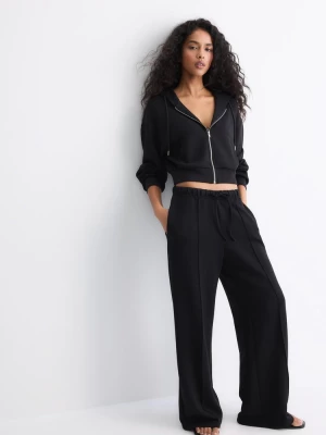 Obrázek produktu Stradivarius Joggery Wide Leg S Měkkým Dotykem Black