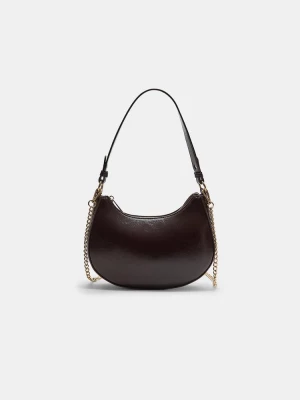 Obrázek produktu Stradivarius Kabelka Na Rameno Tvaru Půlměsíce S Řetízkem Brown
