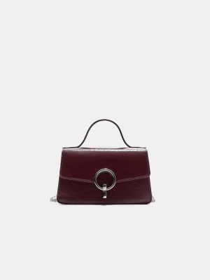 Obrázek produktu Stradivarius Kabelka Přes Rameno S Kulatým Klipsem Burgundy