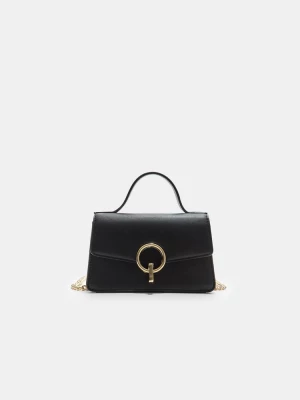 Obrázek produktu Stradivarius Kabelka Přes Rameno S Kulatým Zapínáním Black