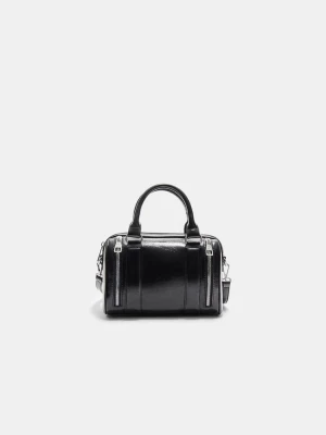 Obrázek produktu Stradivarius Kabelka Z Imitace Kůže Se Zipy Black