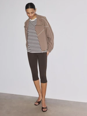 Obrázek produktu Stradivarius Kalhoty Capri Brown