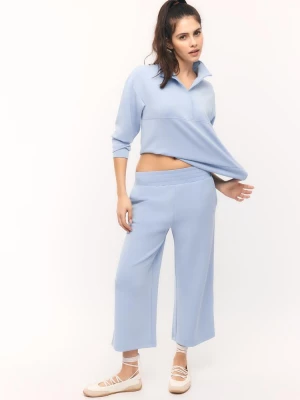 Obrázek produktu Stradivarius Kalhoty Culottes S Jemným Dotykem Sky Blue