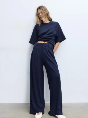 Obrázek produktu Stradivarius Kalhoty Na Nošení S Jemným Omakem Navy Blue
