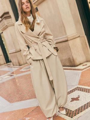Obrázek produktu Stradivarius Kalhoty S Nízkým Sedem S Cvočky Khaki