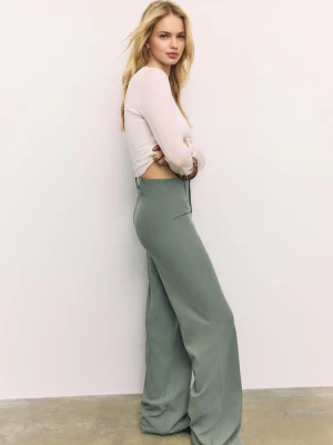 Obrázek produktu Stradivarius Kalhoty Wide Leg Khaki
