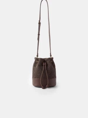 Obrázek produktu Stradivarius Kombinovaná Háčkovaná Kabelka Přes Rameno Brown