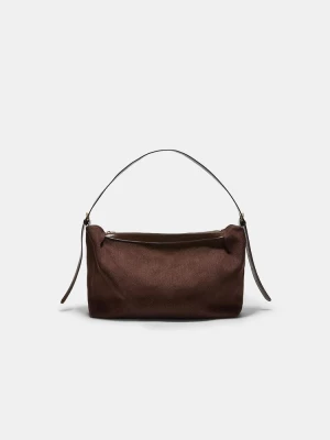 Obrázek produktu Stradivarius Kombinovaná Plátěná Kabelka Přes Rameno Brown