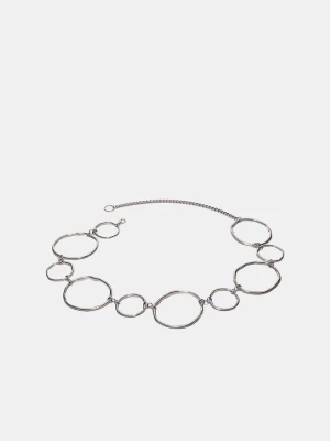 Obrázek produktu Stradivarius Kovový Pásek S Velkými Ovály Grey