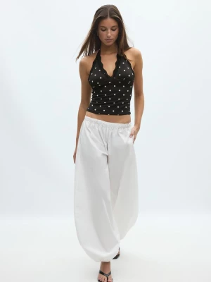 Obrázek produktu Stradivarius Krajkový Top Halter Světle Šedá