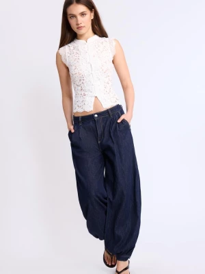 Obrázek produktu Stradivarius Krajkový Top Qipao White