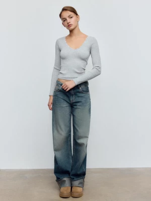 Obrázek produktu Stradivarius Krajkový Top Seamless Grey Melange