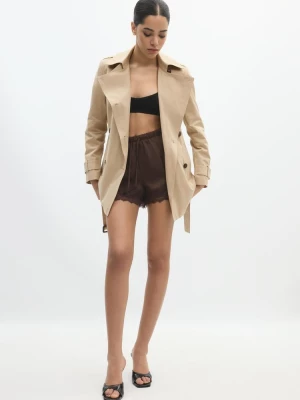 Obrázek produktu Stradivarius Krátký Basic Trenčkot Stone