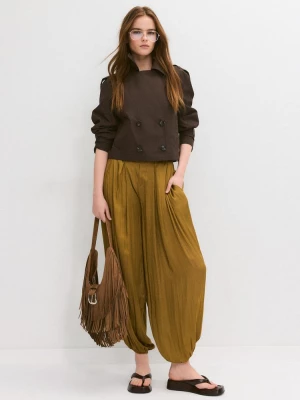 Obrázek produktu Stradivarius Krátký Dvouřadý Trenčkot Brown