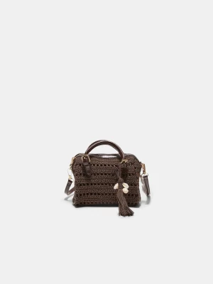 Obrázek produktu Stradivarius Kulatá Háčkovaná Tote Kabelka Brown