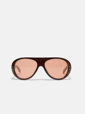 Obrázek produktu Stradivarius Kulaté Brýle S Detailem Khaki