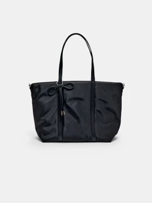 Obrázek produktu Stradivarius Látková Kabelka Shopper S Mašlí Black