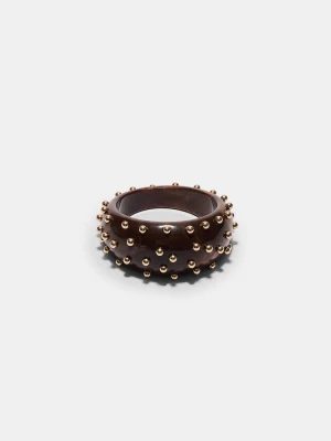 Obrázek produktu Stradivarius Maxi Pevný Náramek S Cvočky Brown