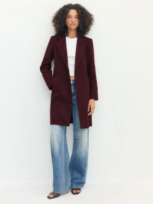 Obrázek produktu Stradivarius Midi Kabát Soft Touch Na Knoflíky Burgundy