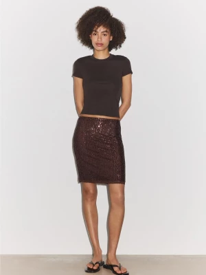 Obrázek produktu Stradivarius Midi Sukně S Flitry Brown