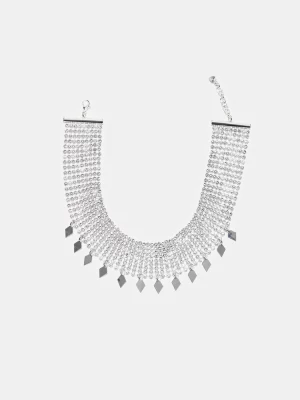 Obrázek produktu Stradivarius Náhrdelník Choker S Lesklými Přívěsky Grey