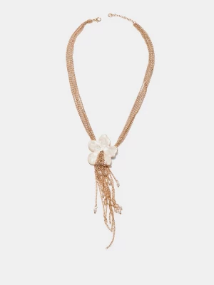 Obrázek produktu Stradivarius Náhrdelník Lariat S Květinou Ze Smaltu Gold