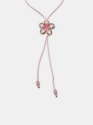 Obrázek produktu Stradivarius Náhrdelník S Květinou A Smaltem Pastel Pink