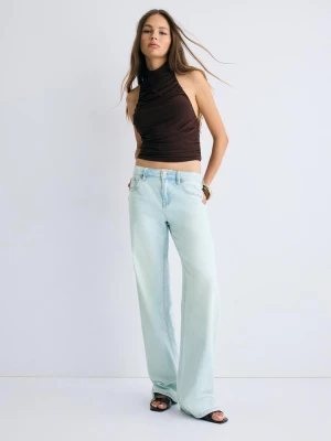 Obrázek produktu Stradivarius Nařasený Top Halter Brown