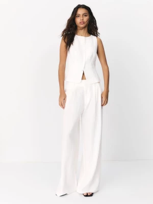 Obrázek produktu Stradivarius Nastavitelné Kalhoty Wide Leg Ecru
