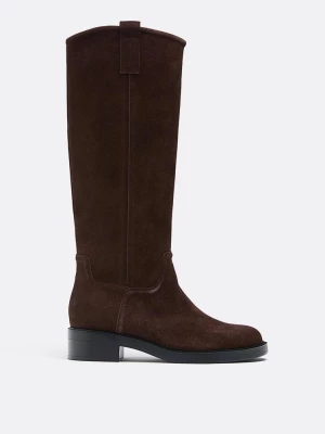 Obrázek produktu Stradivarius Nízká Jezdecká Kožená Bota Hnědá