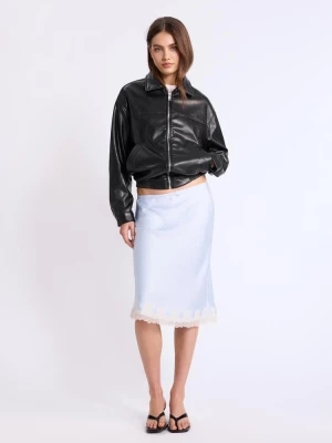 Obrázek produktu Stradivarius Oversize Bunda Z Imitace Kůže Black