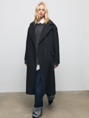 Obrázek produktu Stradivarius Oversize Soft Touch Kabát Dark Grey