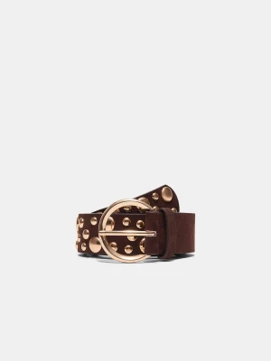 Obrázek produktu Stradivarius Pásek S Mnoha Nepravidelnými Cvočky Brown