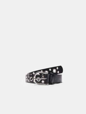 Obrázek produktu Stradivarius Pásek S Očky Black