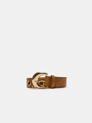 Obrázek produktu Stradivarius Pásek Se Zlatými Detaily Brown