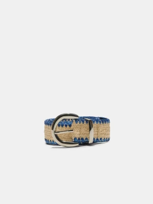 Obrázek produktu Stradivarius Pásek Z Rafie S Prošíváním Blue