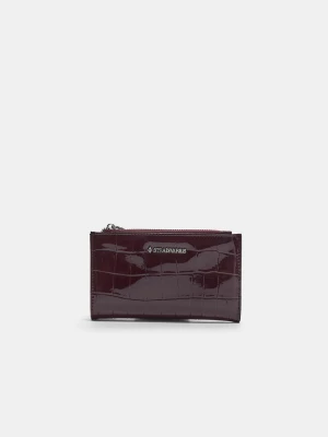 Obrázek produktu Stradivarius Peněženka Basic S Plazí Texturou Burgundy
