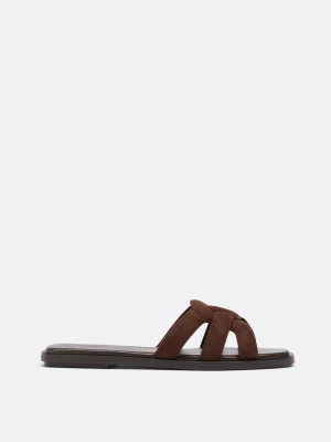 Obrázek produktu Stradivarius Ploché Sandály Imitace Kůže Hnědá