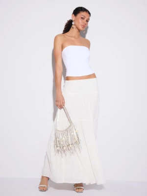 Obrázek produktu Stradivarius Polyamidový Top Bandeau White