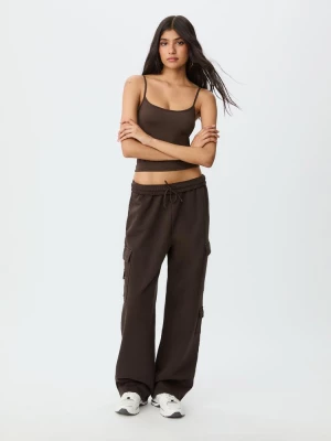 Obrázek produktu Stradivarius Polyamidový Top Na Ramínka Brown