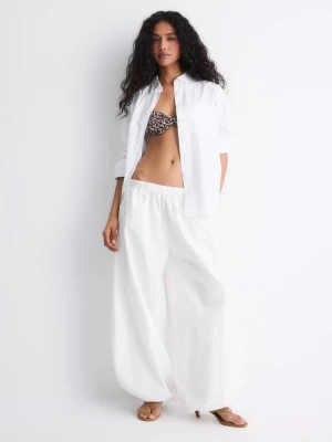 Obrázek produktu Stradivarius Popelínová Košile Basic S Kapsou White