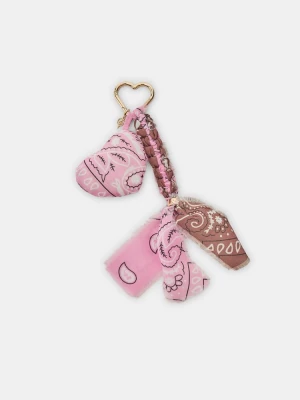 Obrázek produktu Stradivarius Přívěsek Na Klíče Srdce Bandana Pastel Pink