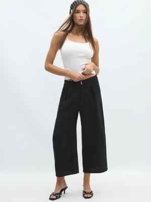 Obrázek produktu Stradivarius Rustikální Kalhoty Culottes Black