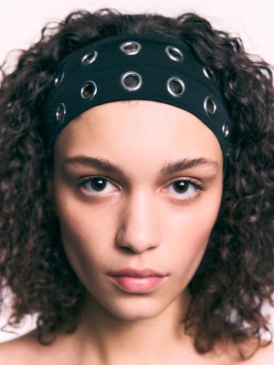 Obrázek produktu Stradivarius Sada 2 Čelenek Do Vlasů S Cvočky Black