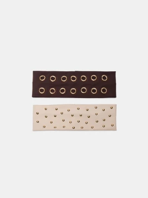 Obrázek produktu Stradivarius Sada 2 Čelenek Do Vlasů S Cvočky Brown