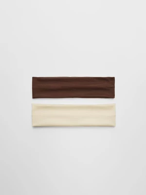 Obrázek produktu Stradivarius Sada 2 Elastických Čelenek Mid Beige