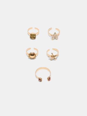 Obrázek produktu Stradivarius Sada 5 Prstenů Na Nohu Gold