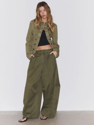 Obrázek produktu Stradivarius Sakový Keprový Kabát Khaki