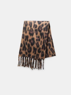 Obrázek produktu Stradivarius Šála S Potiskem Leoparda Brown