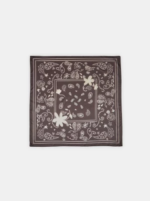 Obrázek produktu Stradivarius Šátek Paisley S Květinami Brown